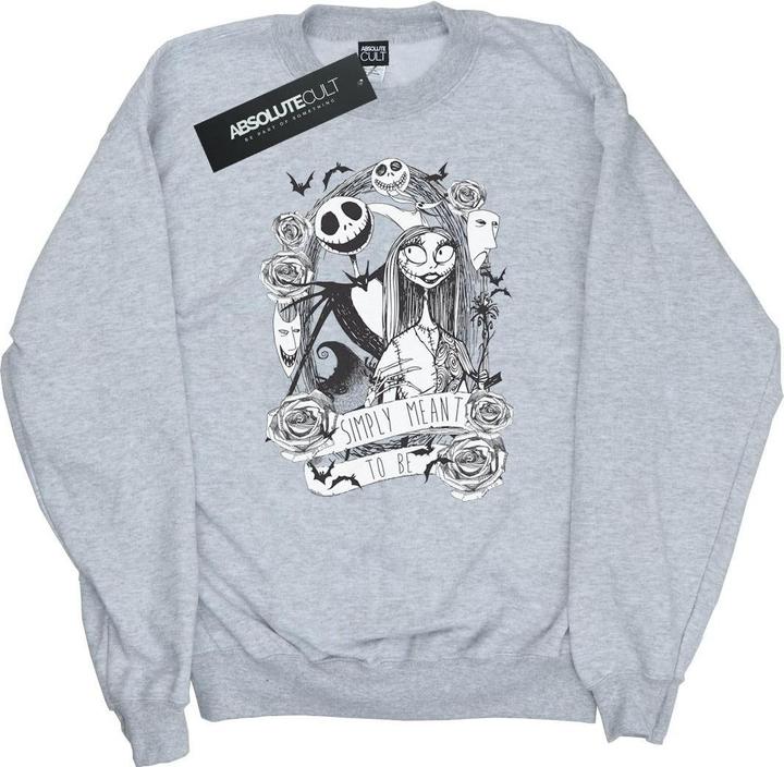 Actual product image Disney Mens Nightmare Before Christmas Simply Meant To Be Sweatshirt (XL)