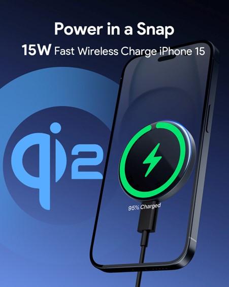 Actual product image Aukey MagLink Halo (15 W)