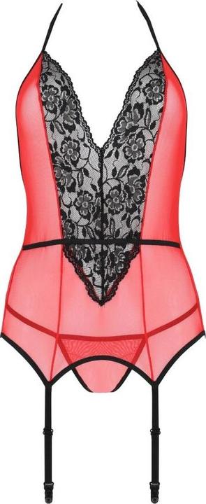 Actual product image Passion Peonia Corset Erotic Line Rojo L/Xl (XL)
