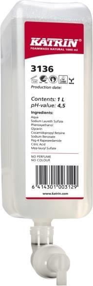 Actual product image Katrin Foaming soap 1,0 l (Liquid soap, 1000 ml)