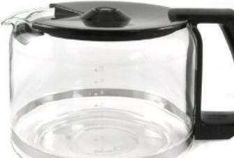 Produktbild Krups Glaskanne mit Deckel schwarz