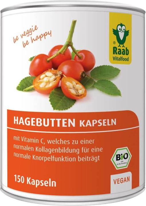 Produktbild Raab Hagebutte mit Vitamin C Bio (150 Stück, Kapseln, 150 g)
