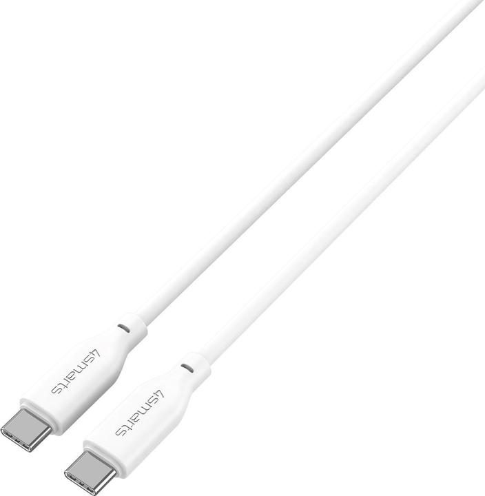 Produktbild 4smarts USB-C / USB-C Silikon-Kabel High Flex 60W 1,5m weiss (1.50 m, USB 2.0)