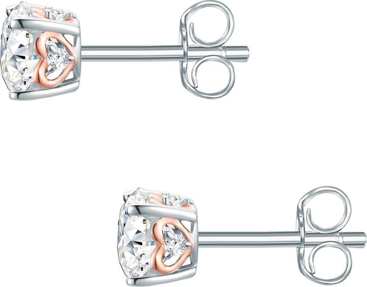 Image du produit Trilani Boucles d'oreilles coeur zirconium - 33992 (Argent Sterling)