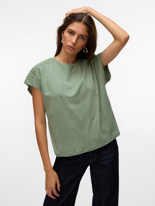 Image du produit Vero Moda Vmemmy Ss Lace Tape Top Jrs Ga Noos (M)