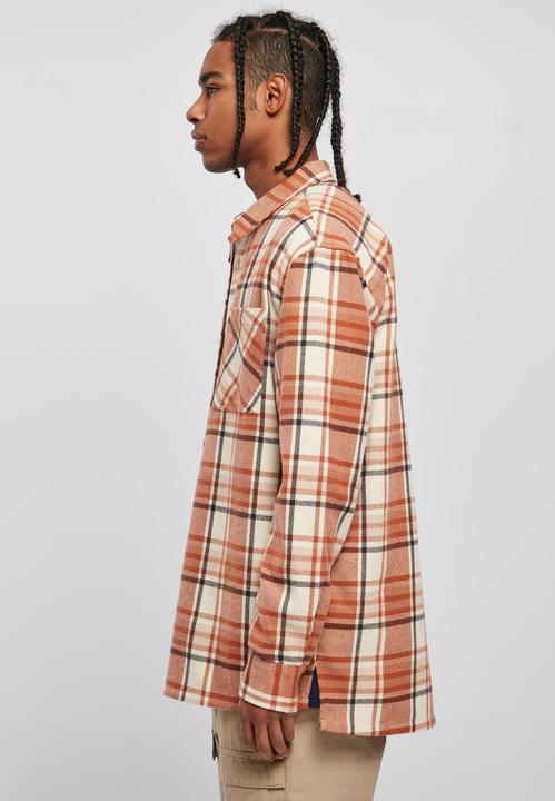Produktbild Urban Classics Long Oversized Checked Leaves Shirt (L)