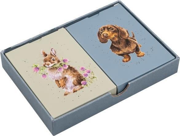 Produktbild Wrendale Design Spielkarten „The Country Set“ mit Waldtieren, Hunden und Katzen