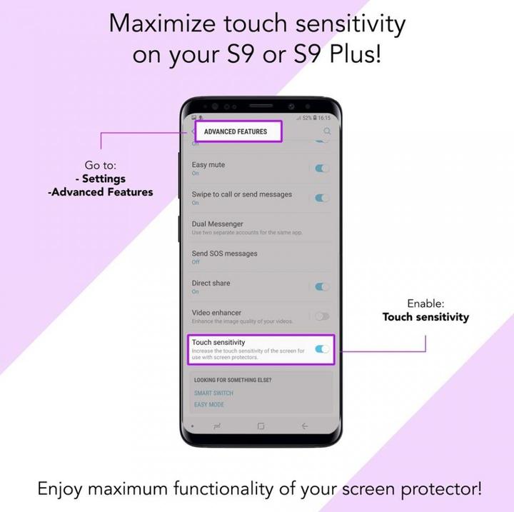 Actual product image Screenguard 360° Screen & Body Protector Samsung Galaxy S9 Cover with Foil (Samsung Galaxy S9+)
