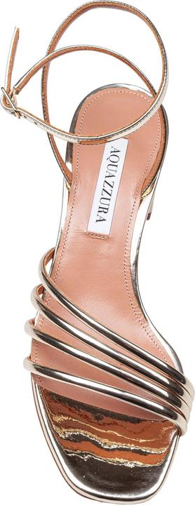 Image du produit Aquazzura latour sandal 50 in laminated leather color light gold (40)