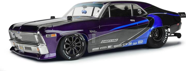 Pro-Line Karosserie 1969 Chevrolet Nova Klar für Slash 2WD Drag Car