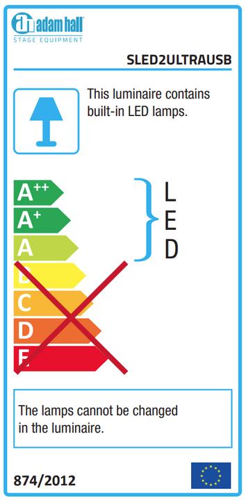 Energy Label Adam Hall Gooseneck light