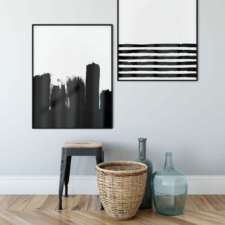 Actual product image Trenddeko black brush (100 x 120 cm)