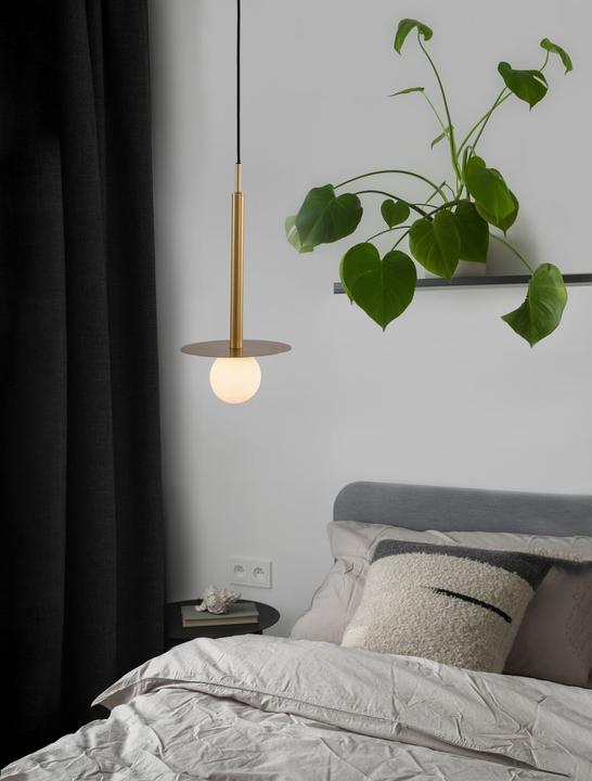 Actual product image Nova Luce PIELO pendant light G9 gold 150x22cm dimmable 9043311