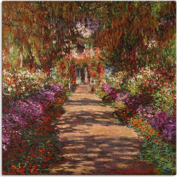 Image du produit Artland Poster Chemin dans le jardin de Monet à Giverny. 1902 T6UD 70x70 cm (30x30 cm)