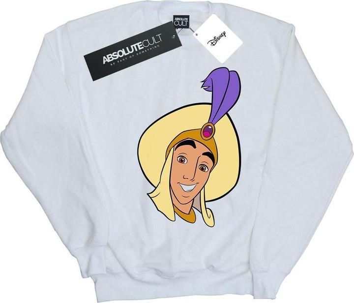 Actual product image Disney Mens Aladdin Prince Ali Face Sweatshirt (XL)