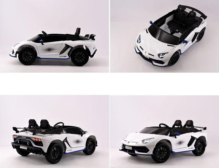 Produktbild Es-toys Elektro Kinderfahrzeug “Lamborghini Aventador SVJ Xago 2 Sitzer” – lizenziert -MP3, Ledersit (12 V)