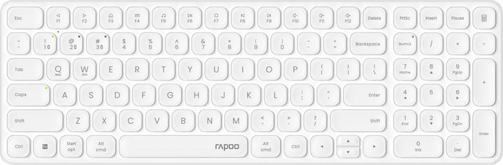 Actual product image Rapoo Wireless ultra-flat multi-mode keyboard "E9310M", white, QWERTZ EN (DE, Wireless)