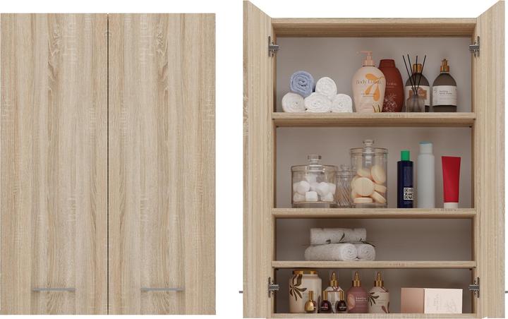 Topeshop Waschmaschinenschrank POLA MINI DD 64x30xH90 Sonoma (64 x 30 x 90 cm)