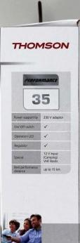 Image du produit Thomson ANT1418BK Antenne d'intérieur DVB-T/DVB-T2 (Antenne d'intérieur, DVB-T / -T2)