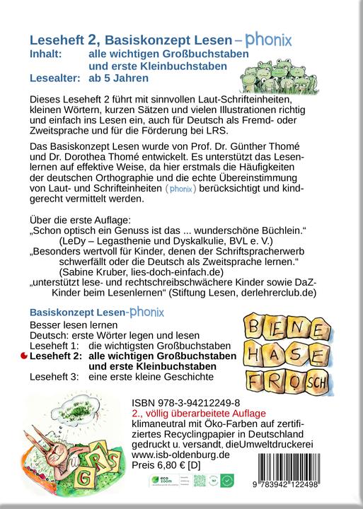 Produktbild Thomé:Gemeinsam lesen mit Biene und Fre (Deutsch, Prof. Dr. Günther Thomé, Günther, Dorothea, Dr. Dipl.-Päd. Thomé, Prof. Dr. Thomé, 2024)