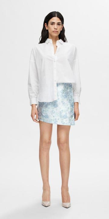 Produktbild Selected Femme Geblümter Jacquard Minirock (34)