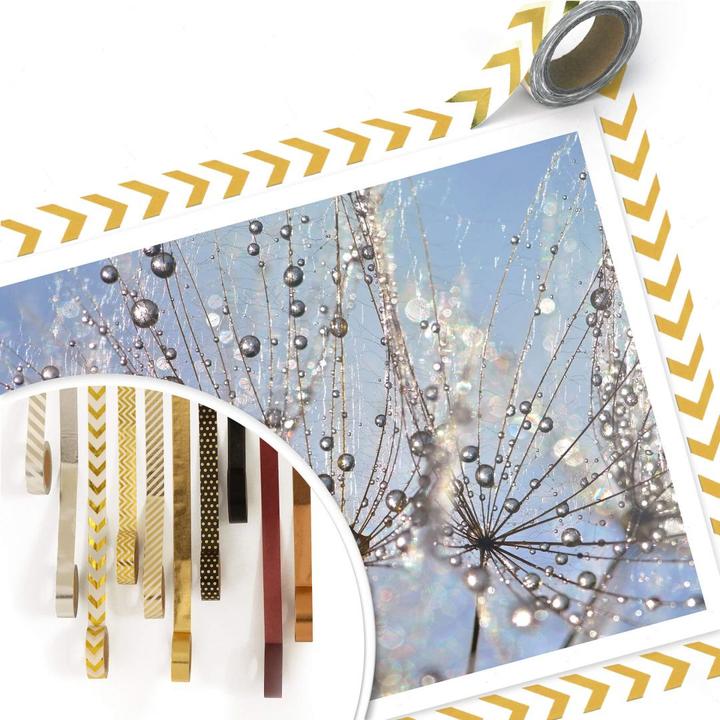Actual product image Trenddeko Water drop in the dandelion (80 x 60 cm)