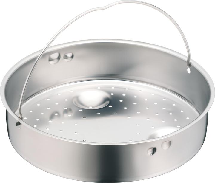 WMF Dampfeinsatz 10cm Einsatz Siebeinsatz gelocht für Schnellkochtopf 3,0-8,5l (22 cm, Metall)
