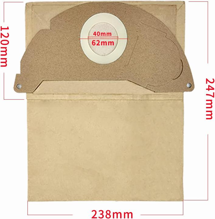 Produktbild Styleshop777 Staubsaugerbeutel 6.904-322.0 für Kärcher Mehrzwecksauger WD 2 (15 x)