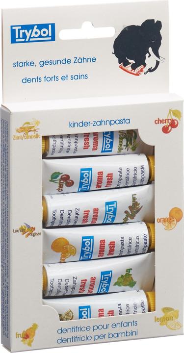 Produktbild Trybol Kinder Zahnpasta Aromen assortiert (48 ml)