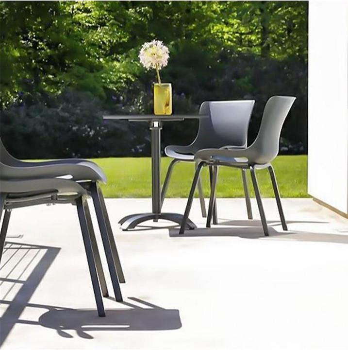 Actual product image Hartman Sophie Studio HPL Bistro Table 68x68cm Flip Xerix frame, Antracite HPL (68 cm)