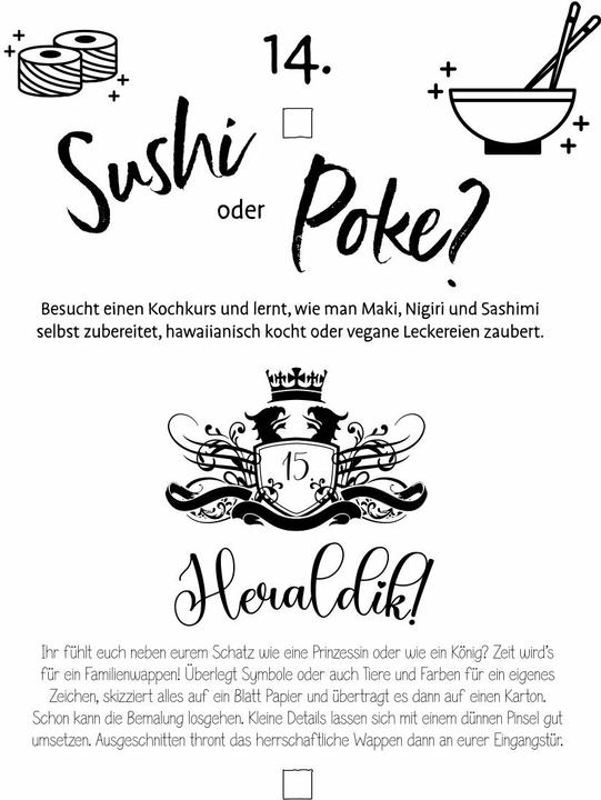 Produktbild Die NEUE Bucket List für Paare (Deutsch, Stephanie Fischer, 2023)