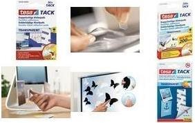 Produktbild tesa TACK doppelseitige Klebebads, transparente Klebestreifen (0.02 kg)
