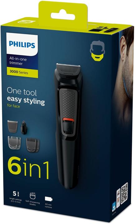 Immagine prodotto Philips MULTIGROOM Serie 3000 6 strumenti lame in acciaio auto-affilanti 6-in-1 viso
