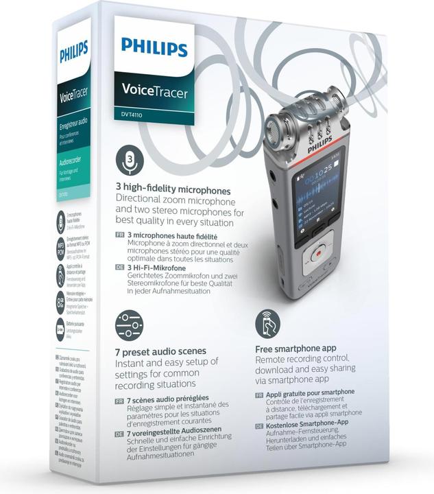 Actual product image Philips Digital Voice Tracer DVT4110 (8 GB)