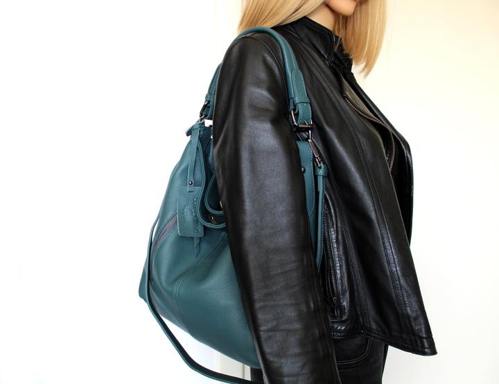 Produktbild Only-Bags.Store Ledertasche, weiche Lederhandtasche, Lederhandtasche, Hobo Soft Bag