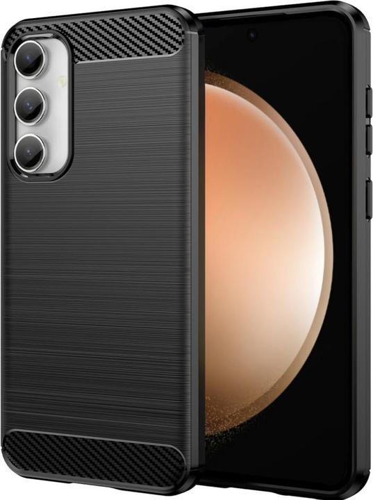 Produktbild Screenguard Samsung Galaxy S23 FE Hülle Carbon Brushed Soft TPU (Samsung Galaxy S23 FE)