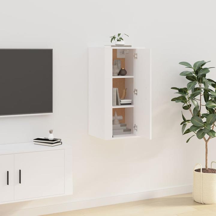 Image du produit VidaXL TV-Wandschrank Weiss 40x34,5x80 cm,Farbe: Weiss,Material
