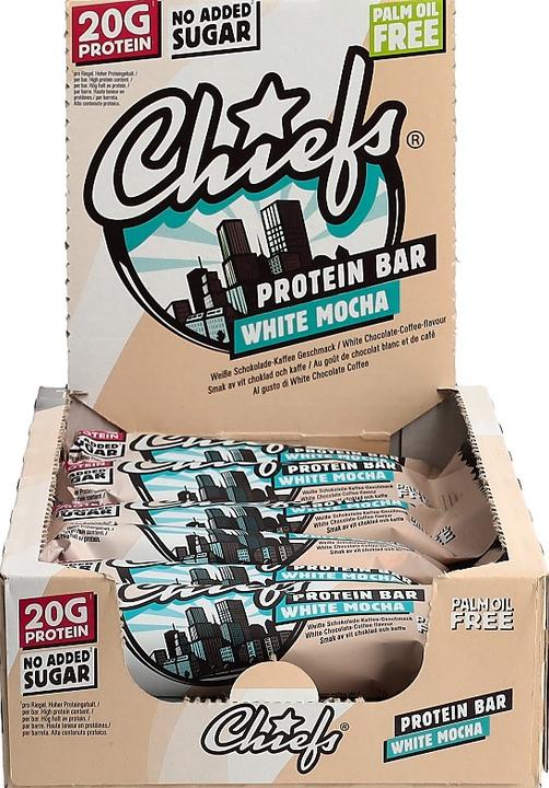 Produktbild Chiefs Protein Bar (Weisse Schokolade, 12 Stk., 660 g)