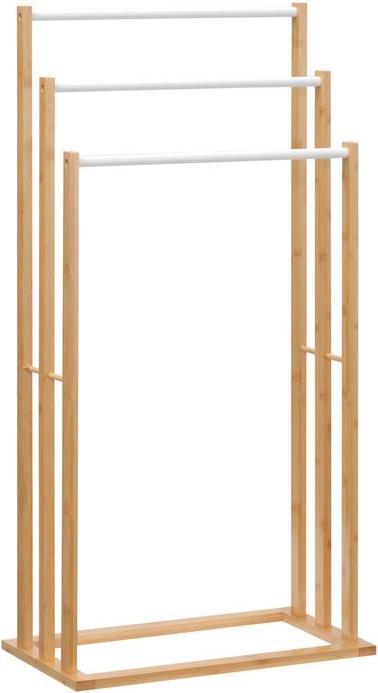 Immagine prodotto Swisshandel24 Porta asciugamani Porta asciugamani da terra con 3 aste Porta asciugamani da bagno senza trapano