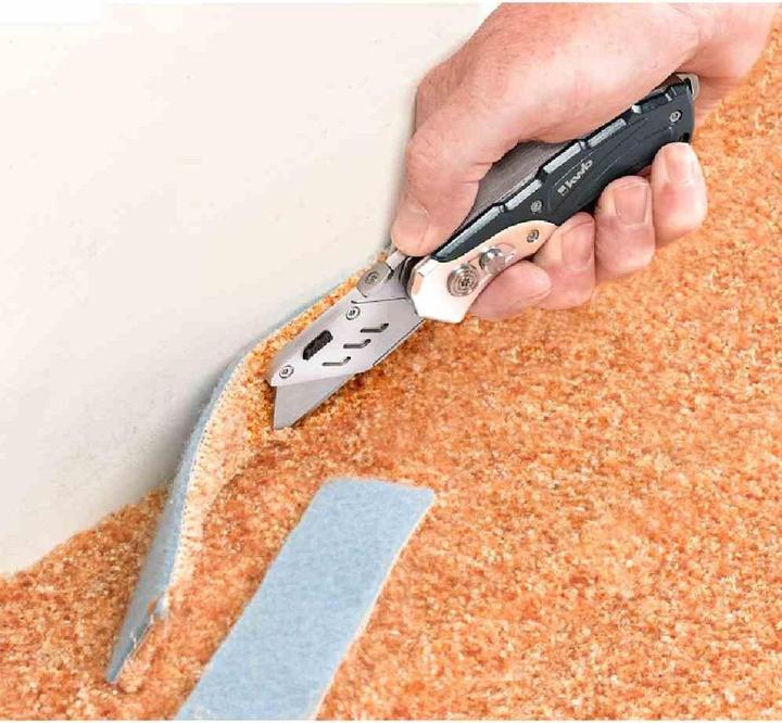 Actual product image kwb Utility knife (with two blades, pocket knife and cutter knife, foldable) (16.50 cm)