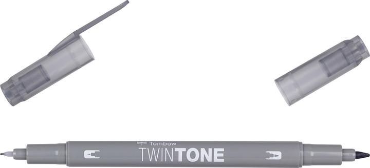 Actual product image Tombow Twintone fiber pen (49, Grey, 1 x)