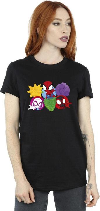 Image du produit - T-shirt SPIDEY AND HIS AMAZING FRIENDS FACES - Femme (4XL)
