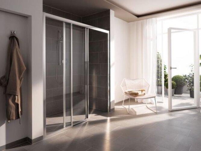 Produktbild Koralle Duschschiebetür dreiteilig myDay Comfort SBF3F rechts 160 1565-1605x2000mm (100.80 cm, 208.80 cm, 21.60 cm)