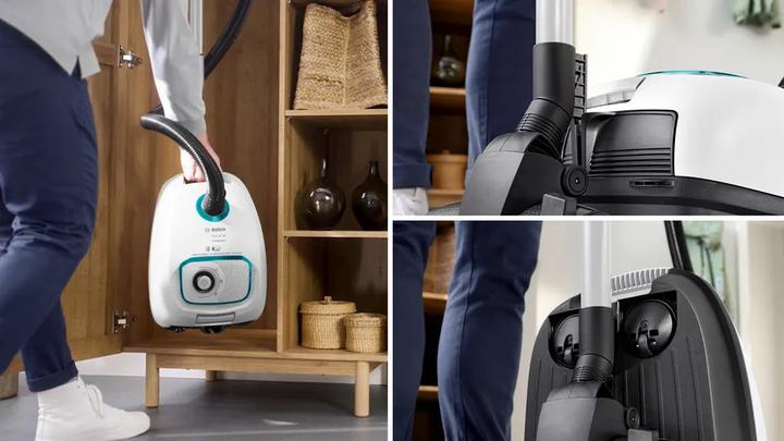 Produktbild Bosch Hausgeräte Serie 4, Staubsauger mit Beutel, ProHygienic, Weiss, BGD41HYG