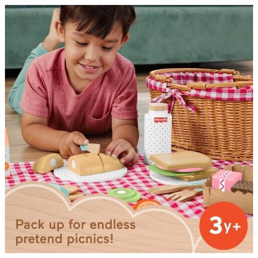 Actual product image Fisher-Price Wooden picnic basket set
