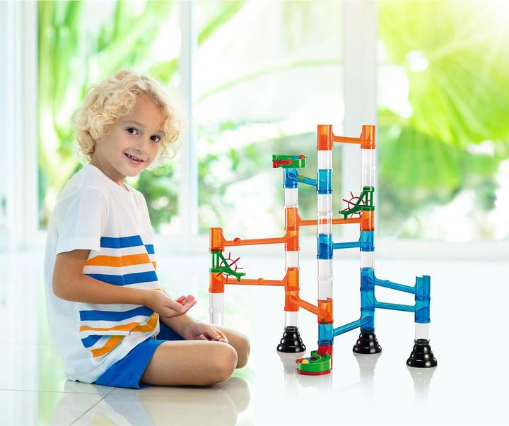Actual product image Quercetti Migoga Marble Run Transparent (45 pieces)