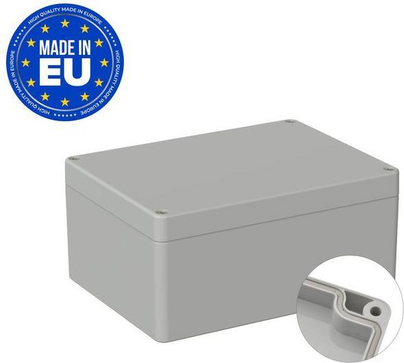Produktbild RND Components Kunststoffgehäuse Universal 120x160x75mm Grau Polycarbonat IP65 (Gehäuse)