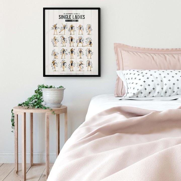 Produktbild Trenddeko Tohmé - Single Ladies (24 x 30 cm)
