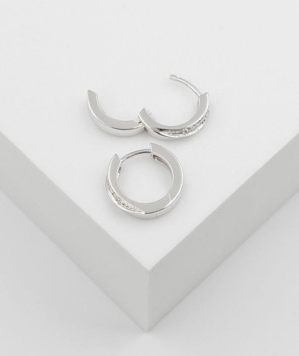 Actual product image Muau Creoles (White gold)