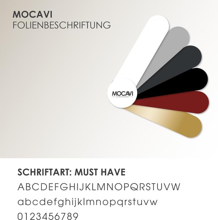 Actual product image Mocavi "Newspapers" labelled stainless steel, model ZF 1 NF75B
